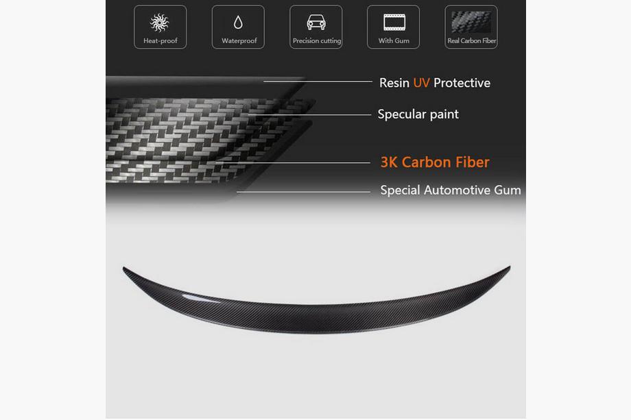 BMW 1 Series E81/E82/E87/E88 2004-2011 Heckspoiler P-Style (für E82, Carbon) Foto 6