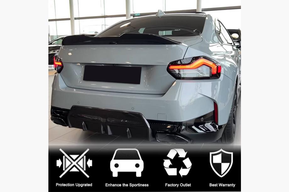 BMW 2 Series G42 2021- Spoiler M4-Style V3 (Carbon) Foto 2
