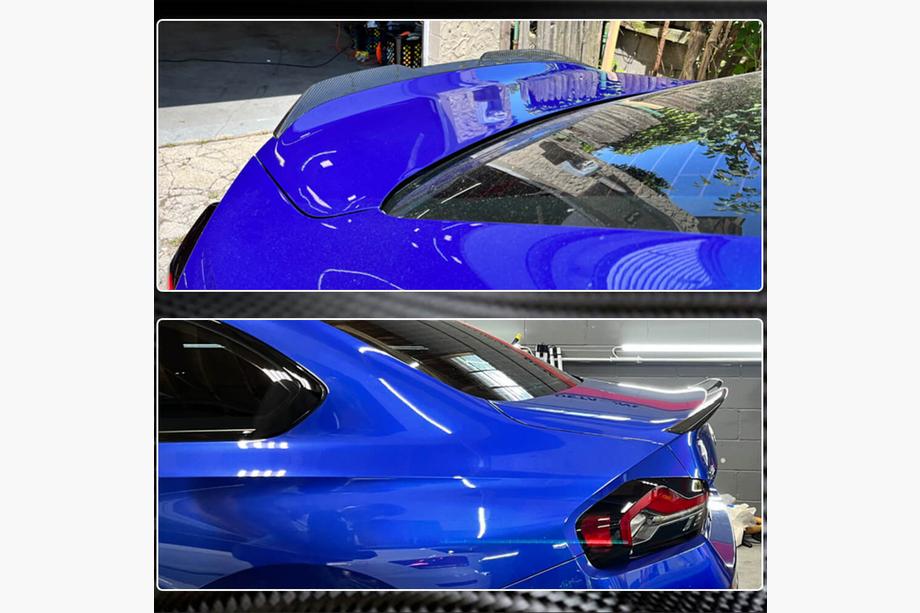 BMW 2 Series G42 2021- Spoiler M4-Style V3 (Carbon) Foto 4