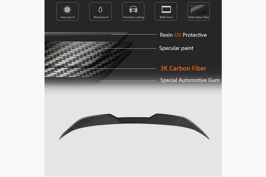 BMW 2 Series G42 2021- Spoiler M4-Style V3 (Carbon) Foto 5