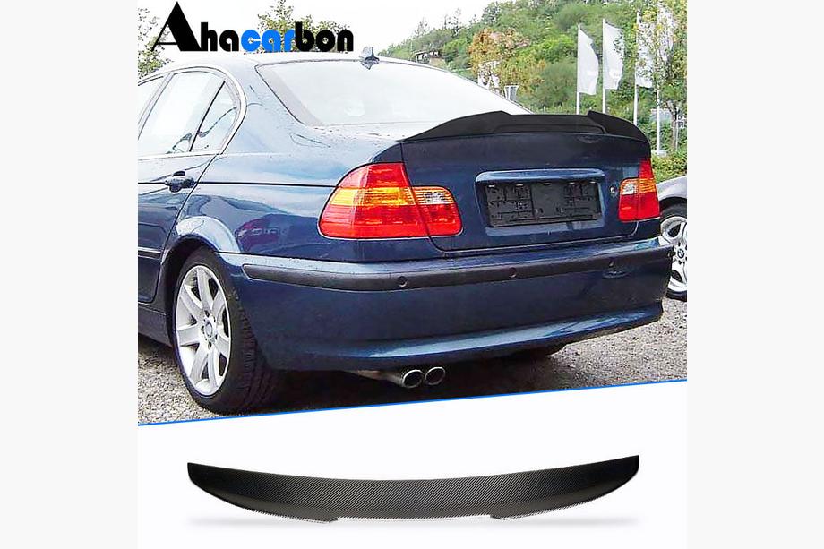 BMW 3 Series E46 1998-2006 Kofferraumdeckel Spoiler FRP V4 (SD) Image
