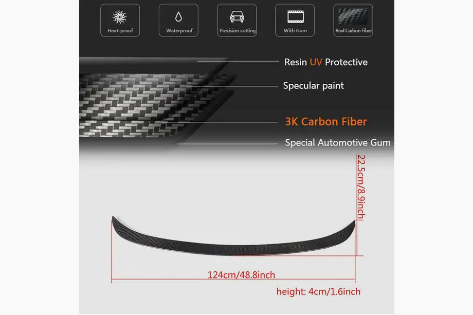 BMW 3 Series F30/F31 2012-2019 Spoiler P-Style (für F30/F80, Carbon) Foto 6
