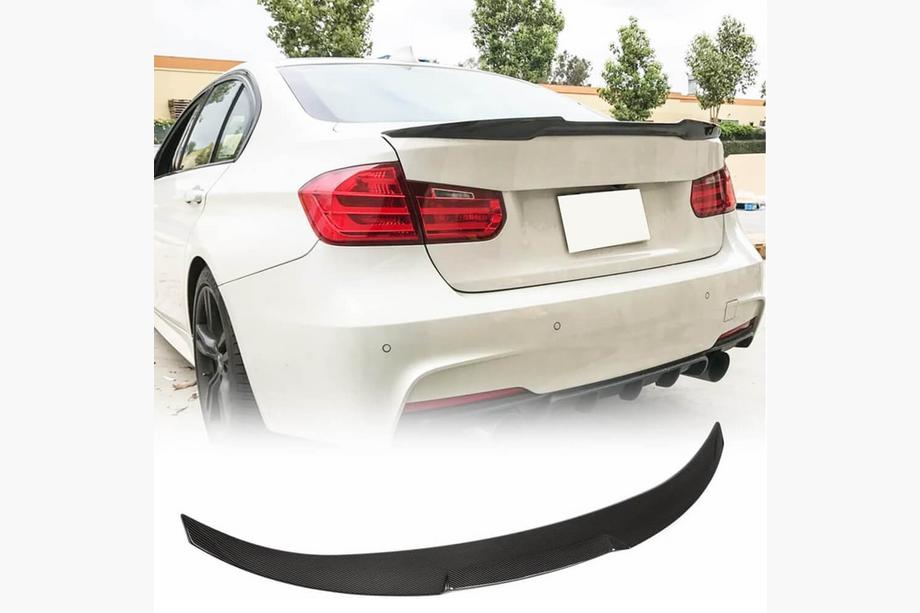BMW 3 Series F30/F31 2012-2019 Kofferraumdeckel Spoiler Carbon Look ABS (SD) Image
