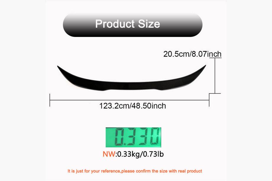 BMW 3 Series F30/F31 2012-2019 PSM-Style V2 Spoiler (für F30/F80, Carbon) Foto 6