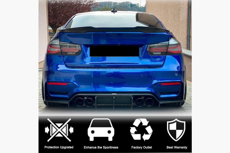 BMW 3 Series F30/F31 2012-2019 Spoiler M4-Style V3 (für F30/F80, Carbon) Foto 4