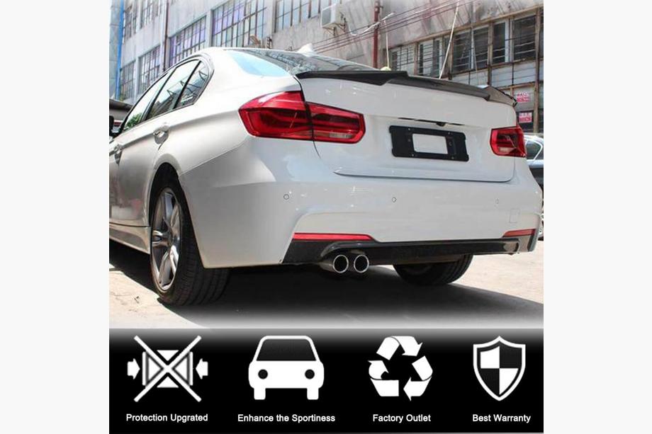 BMW 3 Series F30/F31 2012-2019 Spoiler M4-Style (für F30/F80, Forged Carbon) Foto 3
