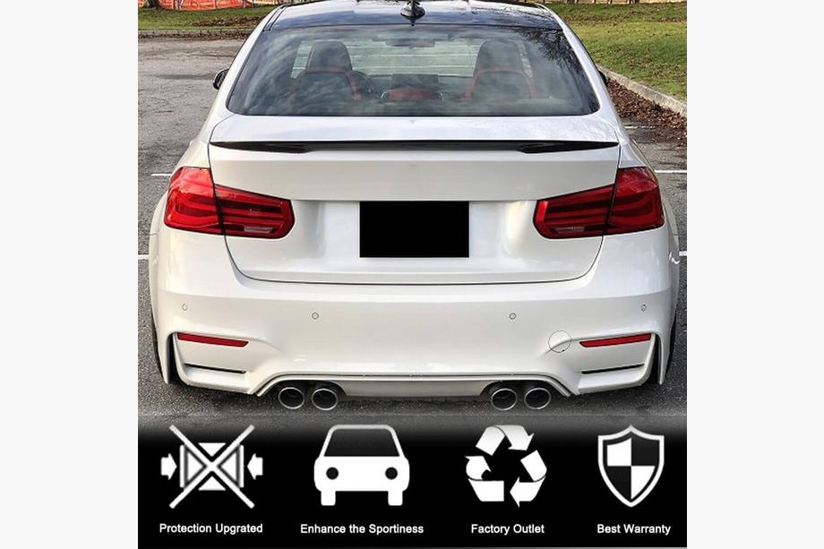 BMW 3 Series F30/F31 2012-2019 Kofferraumdeckel Spoiler Carbon V16 (SD) Foto 2