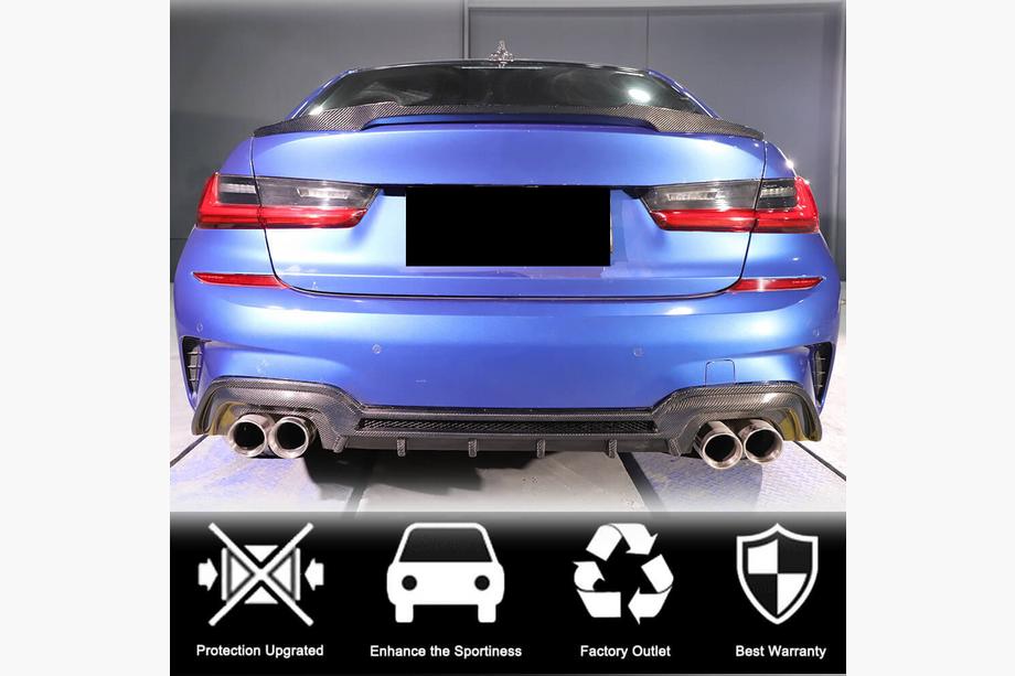 BMW 3 Series G20/G21 2018- Spoiler M4-Style V1 (für G20/G80, Carbon) Foto 2