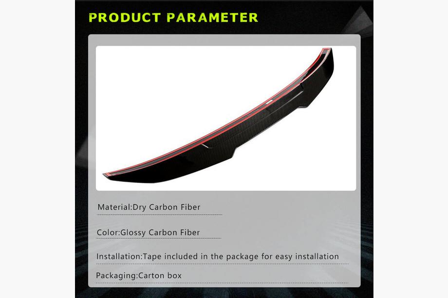 BMW 4 Series F32/F33/F36 2012-2020 Heckspoiler V1 (für F32, Carbon) Foto 6