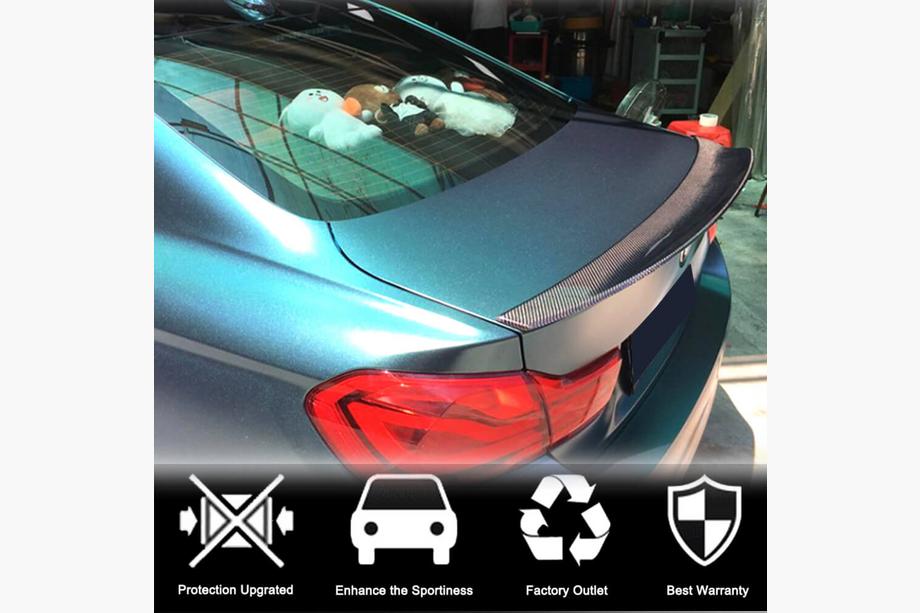 BMW 4 Series F32/F33/F36 2012-2020 Kofferraumdeckel Spoiler Carbon V2 (für F36) Foto 3