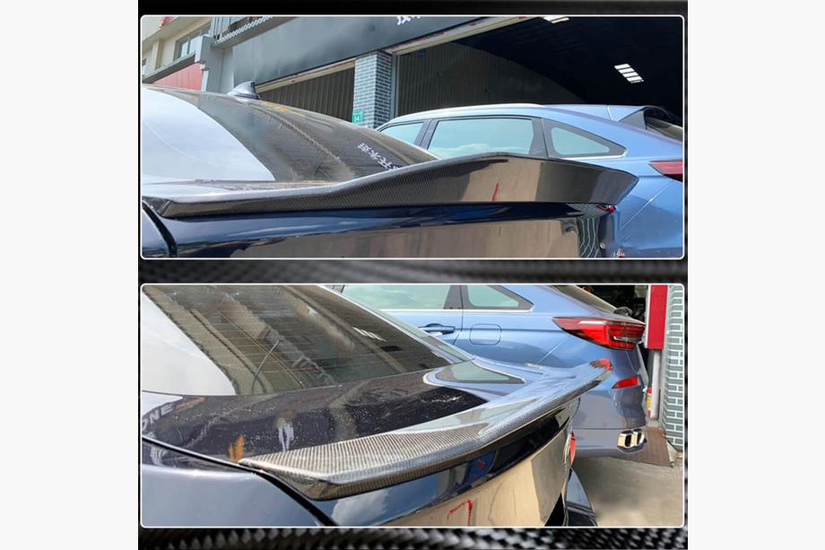 BMW 4 Series F32/F33/F36 2012-2020 Kofferraumdeckel Spoiler Carbon V2 (für F36) Foto 4