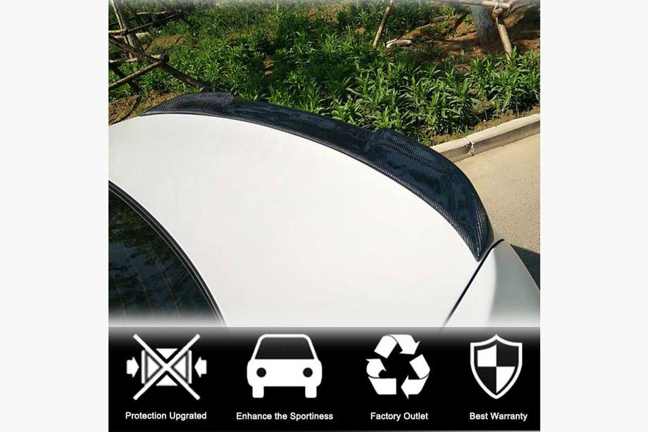 BMW 4 Series F32/F33/F36 2012-2020 Kofferraumdeckel Spoiler Carbon V5 (für F36) Foto 3