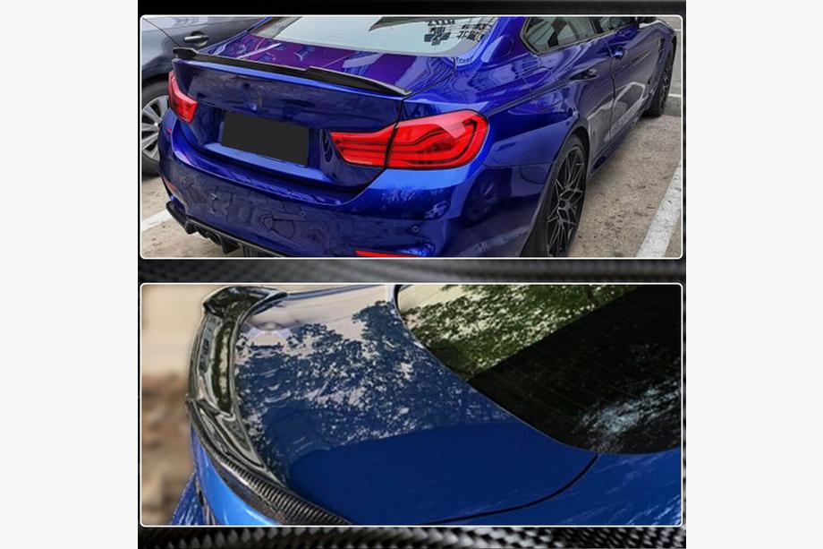 BMW 4 Series F32/F33/F36 2012-2020 Kofferraumdeckel Spoiler Carbon V5 (für F36) Foto 4