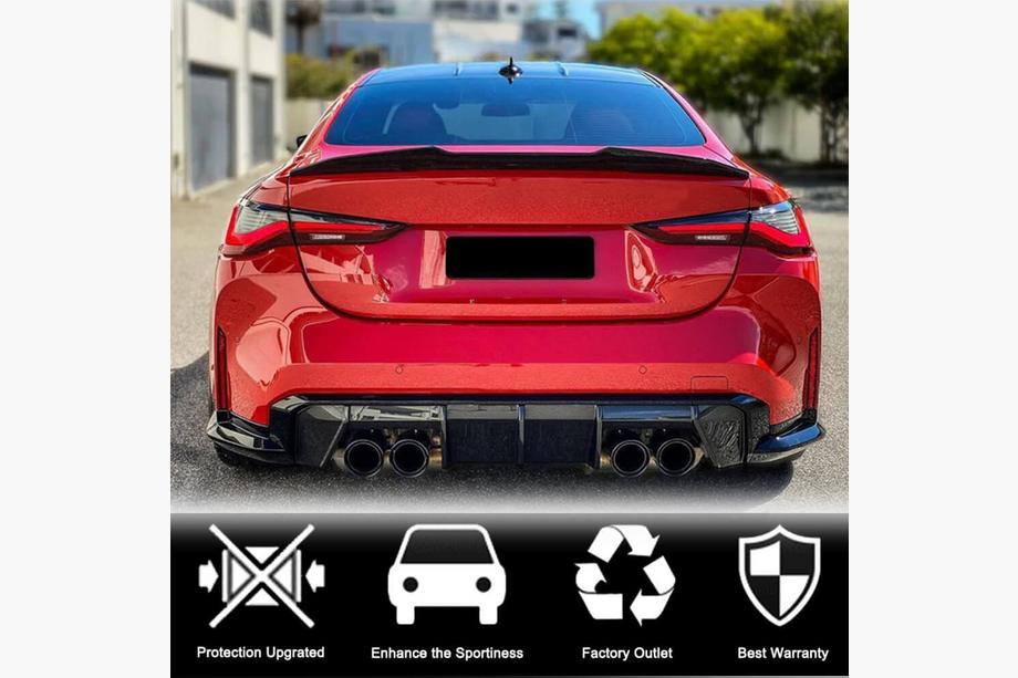 BMW 4 Series G22/23/26 2020- PSM-Style V1 Heckspoiler (für G22/G82, Carbon) Foto 2