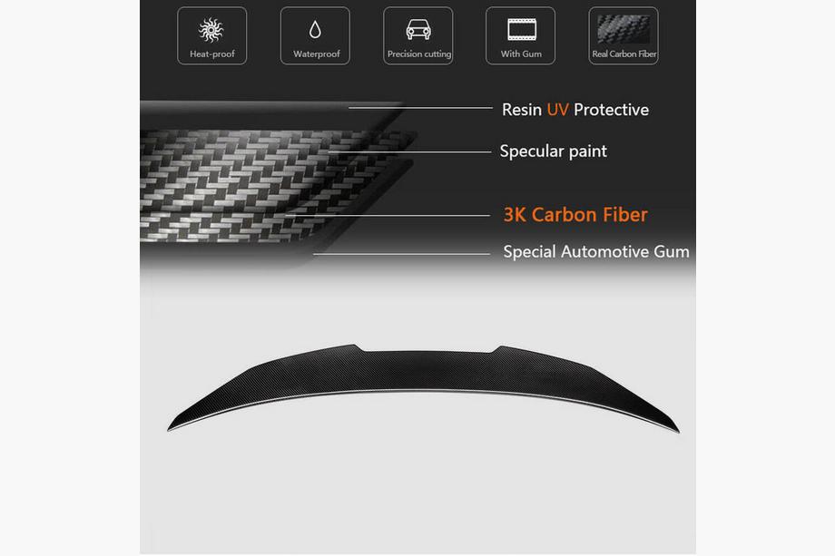 BMW 4 Series G22/23/26 2020- PSM-Style V1 Heckspoiler (für G22/G82, Carbon) Foto 5