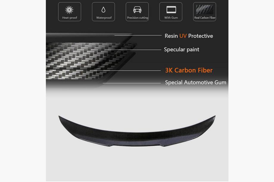 BMW 5 Series F10/F11 2010–2016 PSM-Style Heckspoiler (für F10, Carbon) Foto 5