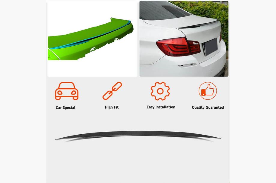 BMW 5 Series F10/F11 2010–2016 Heckspoiler P-Style (für F10, Carbon) Foto 3