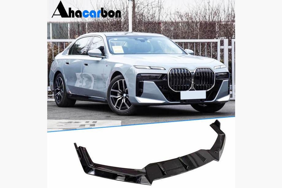 BMW 7 Series G70/G71 2022- Heckklappenspoiler Glanz Schwarz ABS (3-teiliges Set) Image