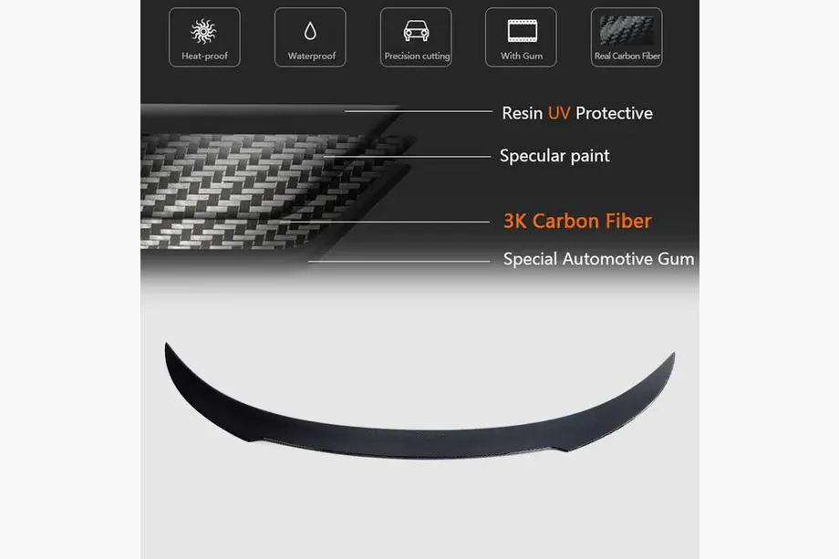 BMW 8 Series G14/G15/G16 2018- Spoiler M4-Style (für G15/F92, Carbon) Foto 3