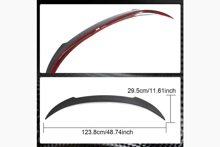 BMW 8 Series G14/G15/G16 2018- Spoiler M4-Style (für G15/F92, Carbon) Foto 4