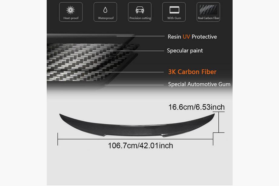 BMW 8 Series G14/G15/G16 2018- PSM-Style Spoiler (für G16/F93, Carbon) Foto 9