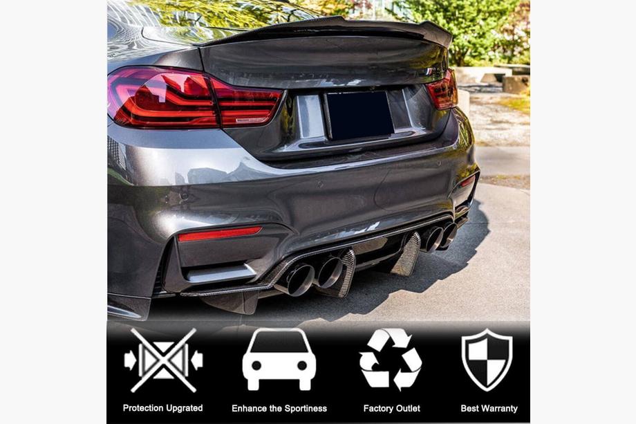 BMW 4 Series F32/F33/F36 2012-2020 PSM-Style V2 Heckspoiler (für F82, Carbon) Foto 6