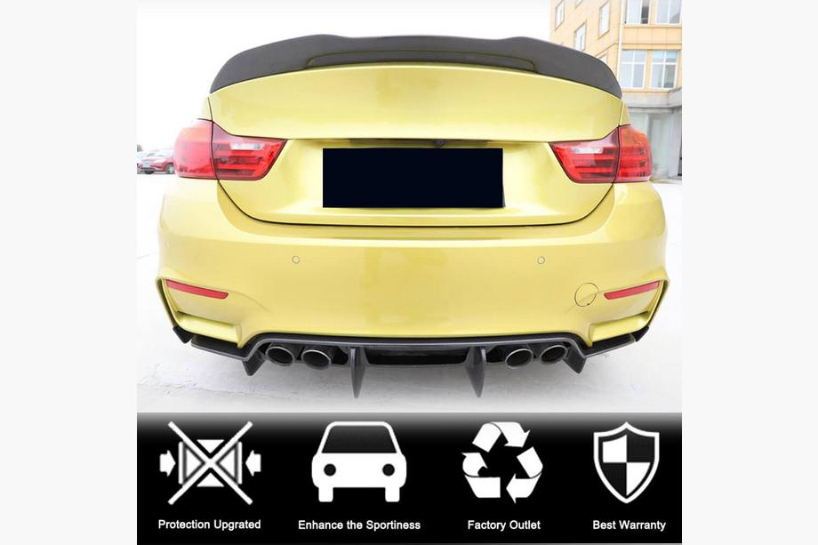 BMW 4 Series F32/F33/F36 2012-2020 Kofferraumdeckel Spoiler Carbon V7 (für F82) Foto 2