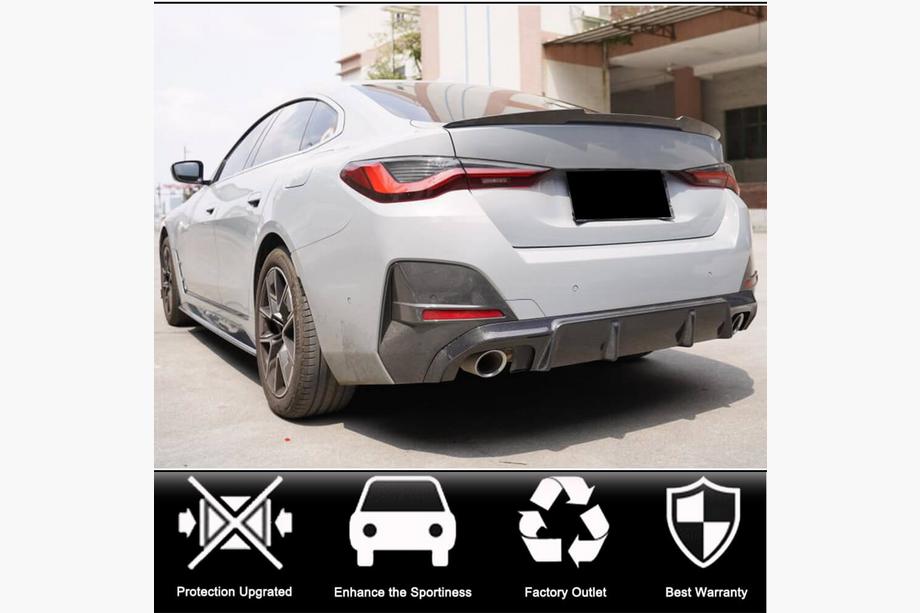 BMW 4 Series G22/23/26 2020- M4-Style Heckspoiler (für G26, Carbon) Foto 5