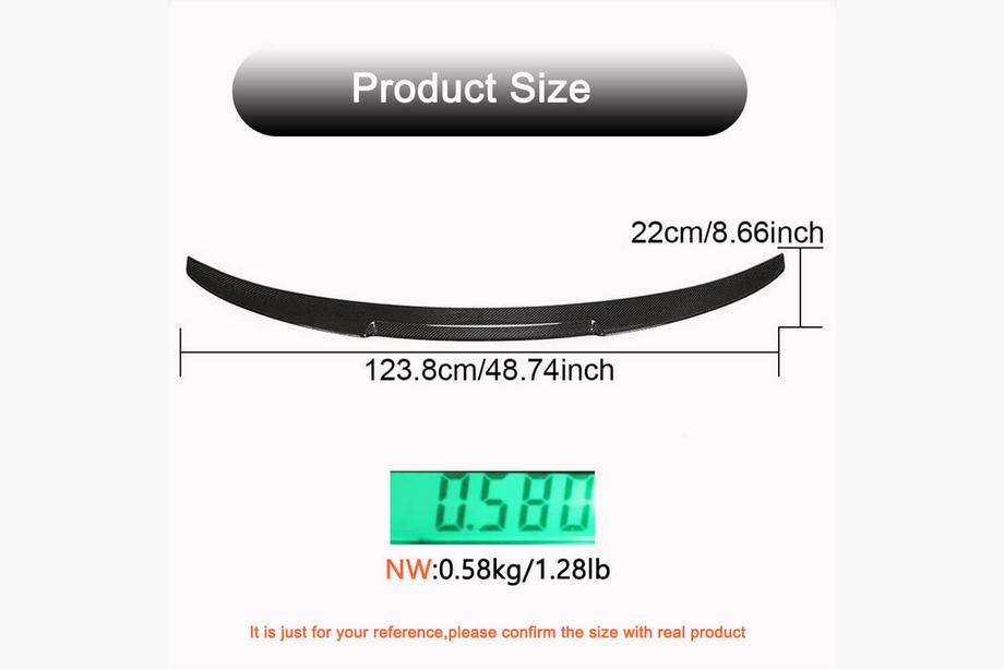 BMW 4 Series G22/23/26 2020- M4-Style Heckspoiler (für G26, Carbon) Foto 8