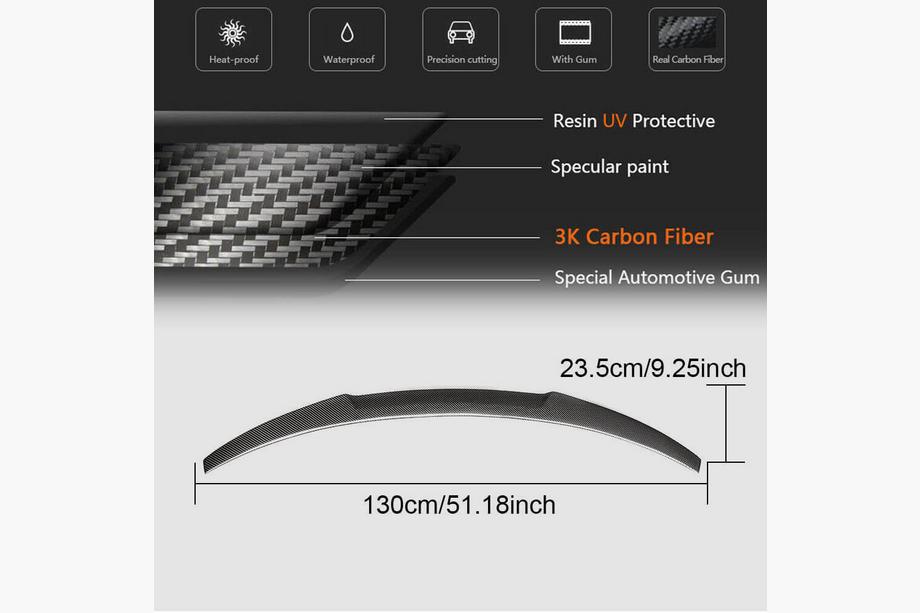 BMW X4 F26 2014-2018 Spoiler M4-Style (Carbon) Foto 5