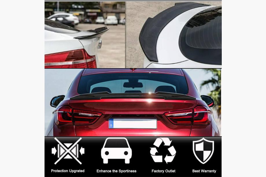 BMW X6 F16 2014-2019 Kofferraumdeckel Spoiler Carbon V2 Foto 2