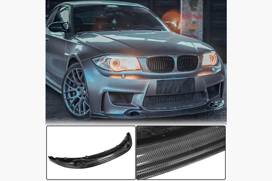 BMW 1 Series E81/E82/E87/E88 2004-2011 Frontspoiler Lippe V2 für 1M E82 Carbon Image
