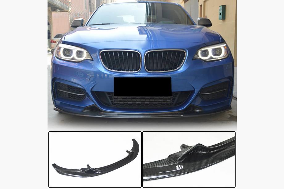BMW 2 Series F22/F23 2014-2021 Frontspoilerlippe V1 für F22/F23 M-Sport, Carbon Image