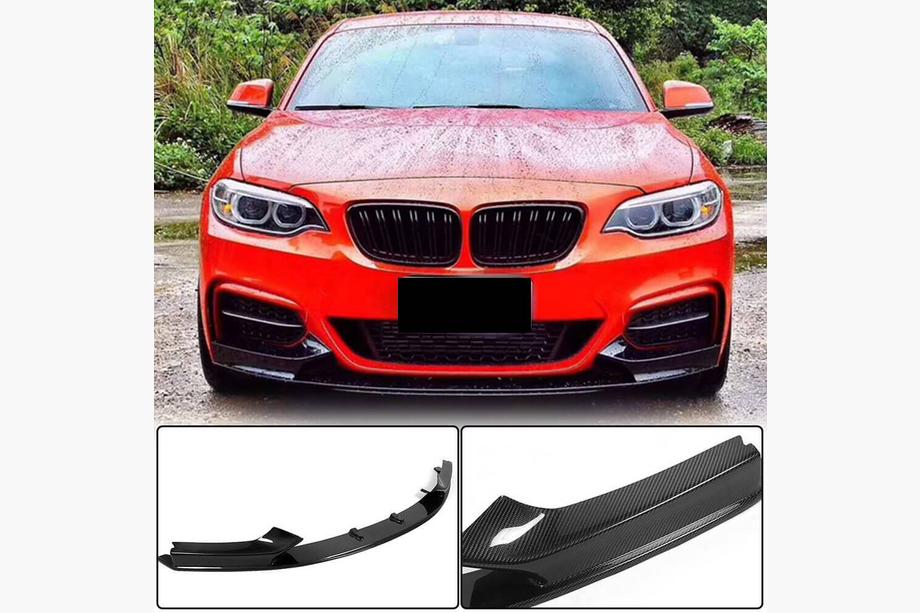 BMW 2 Series F22/F23 2014-2021 Frontspoilerlippe V3 für F22/23 M-Sport, Carbon Image