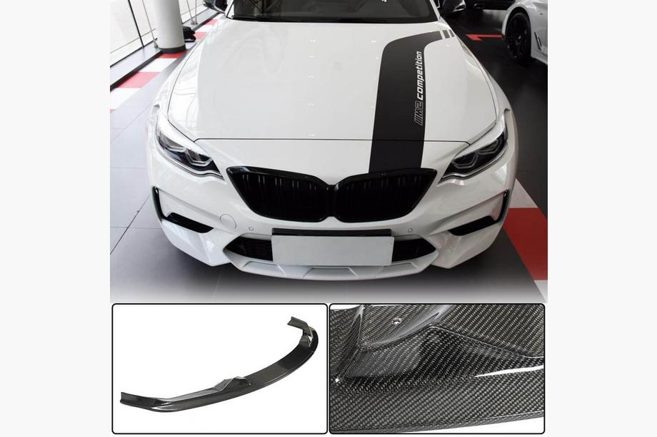 BMW 2 Series F22/F23 2014-2021 Frontspoiler Lippe V6 für F87 M2 Competition, Carbon Foto 1