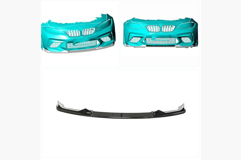 BMW 2 Series F22/F23 2014-2021 Frontspoiler Lippe V6 für F87 M2 Competition, Carbon Foto 2