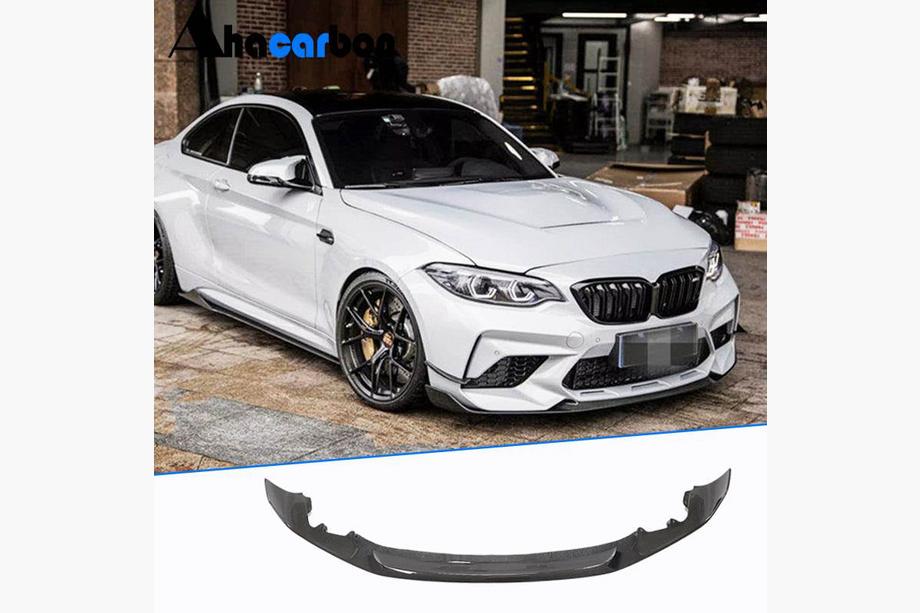 BMW 2 Series F22/F23 2014-2021 Frontspoiler Lippe V2 für F87 M2 Competition, Carbon Foto 1