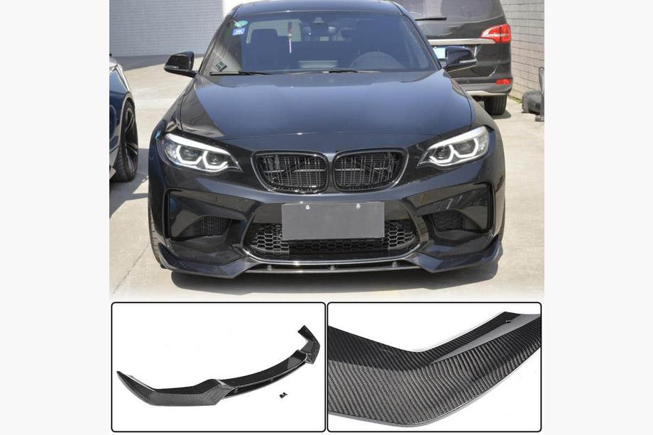 BMW 2 Series F22/F23 2014-2021 Frontstoßstange Lippe V3 (für F87 M2, Carbon) Foto 3