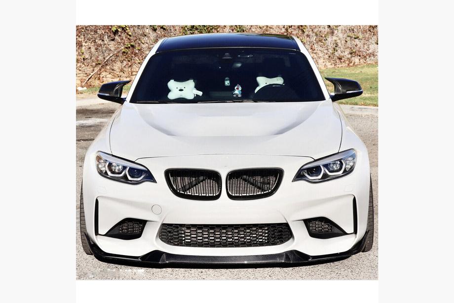 BMW 2 Series F22/F23 2014-2021 Frontlippe Lip V9 für F87, Carbon Foto 5