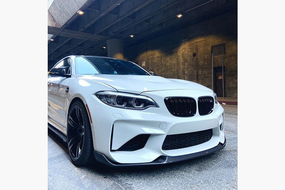 BMW 2 Series F22/F23 2014-2021 Frontlippe Lip V9 für F87, Carbon Foto 7
