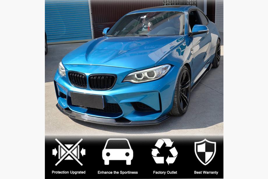 BMW 2 Series F22/F23 2014-2021 Frontstoßstangenlippe FRP V9 (für F87) Foto 2