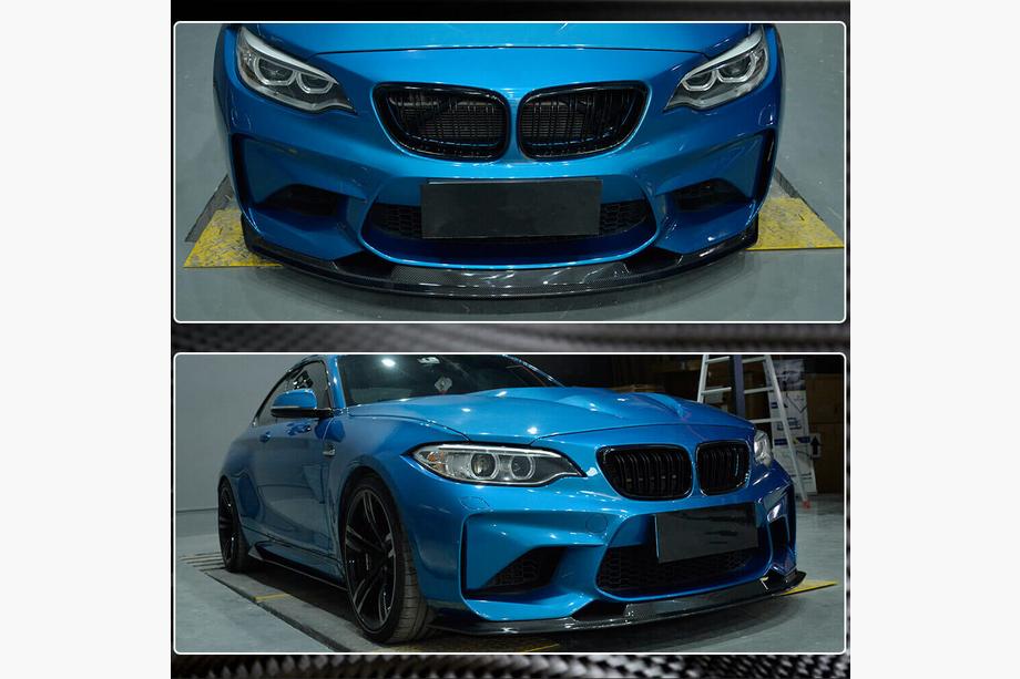 BMW 2 Series F22/F23 2014-2021 Frontstoßstangenlippe FRP V9 (für F87) Foto 4