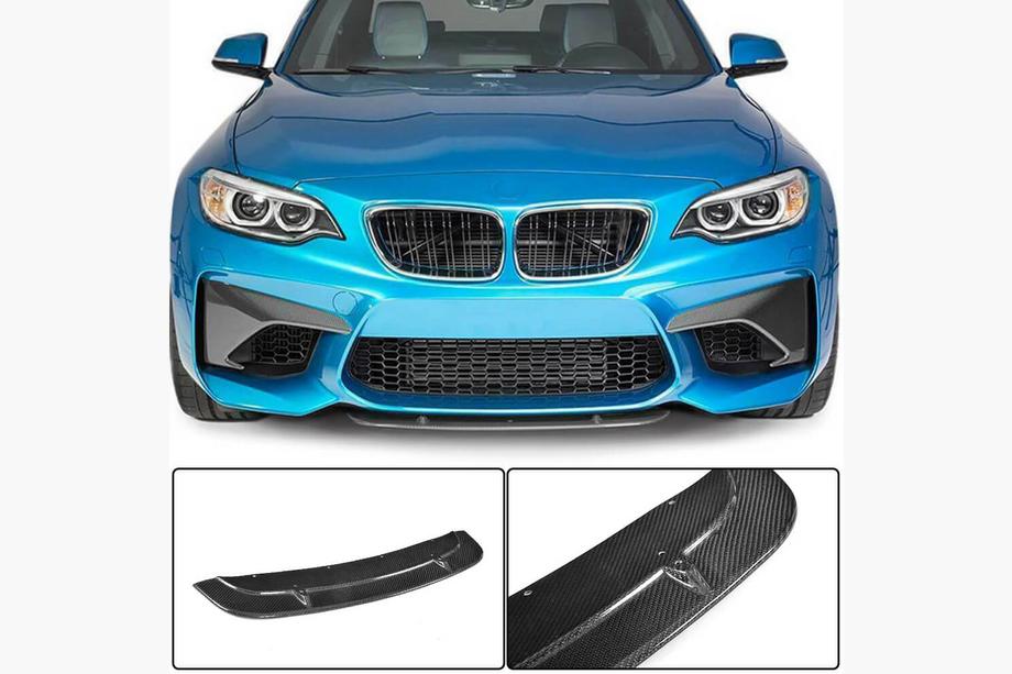BMW 2 Series F22/F23 2014-2021 Frontstoßstangen Lippe V7 (für F87 M2/M2C, Carbon) Image