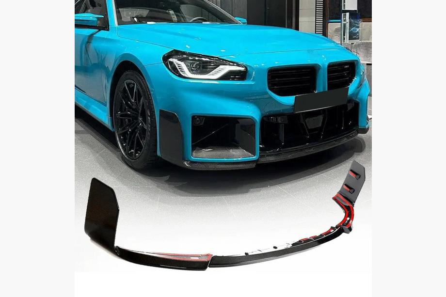 BMW 2 Series G42 2021- Frontstoßstange Lippe V1 Aufsatz (für G87, Carbon) Foto 1