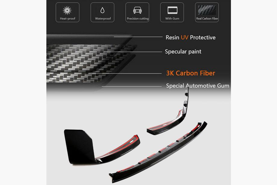 BMW 2 Series G42 2021- Frontstoßstange Lippe V1 Aufsatz (für G87, Carbon) Foto 6