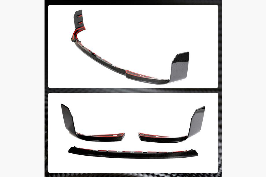 BMW 2 Series G42 2021- Frontstoßstange Lippe V1 Aufsatz (für G87, Carbon) Foto 11