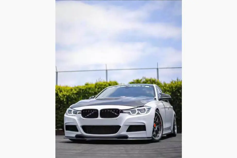 BMW 3 Series F30/F31 2012-2019 Frontlippe V-Style für F30 M-Sport, Carbon Foto 4
