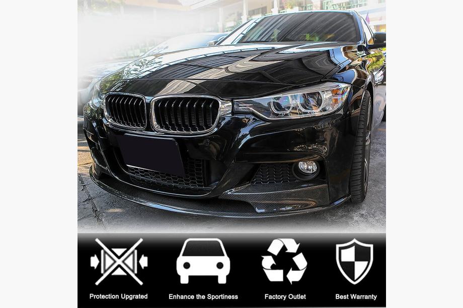BMW 3 Series F30/F31 2012-2019 Frontlippe MP-Style passend für F30 M-Sport, Carbon Foto 2