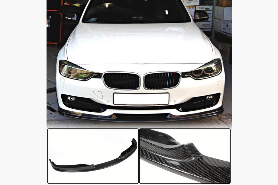BMW 3 Series F30/F31 2012-2019 Frontlippe Stoßstange Lip (für F30 Base 2012-2015, Carbon) Image