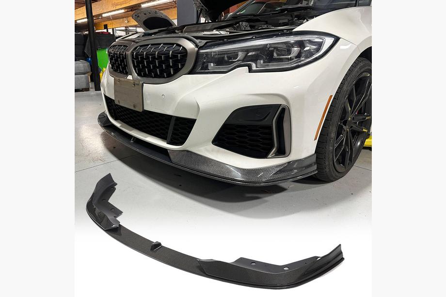BMW 3 Series G20/G21 2018- Frontstoßstange Lippe AC-Style (für M-Sport 2018-2022, Carbon) Image
